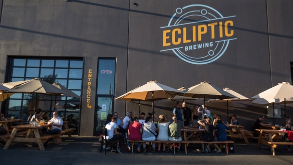 Diners Outside at Ecliptic Brewery