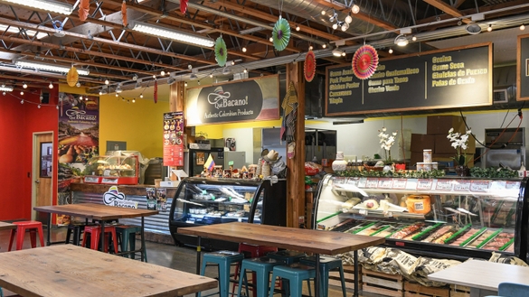 Interior of Portland Mercado
