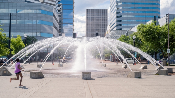 Salmon Street Springs Fountain