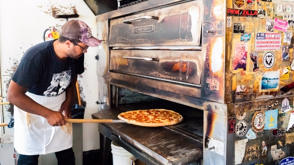 Making Pizza at Escape from New York Pizza