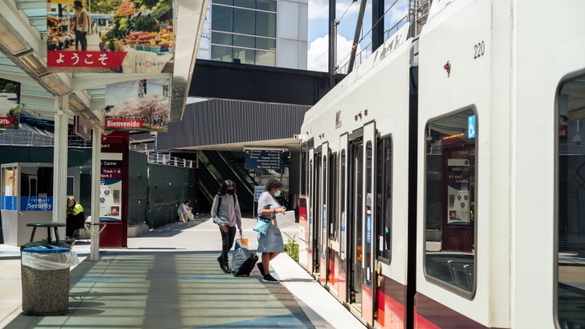 Trimet Max at the Portland International Airport