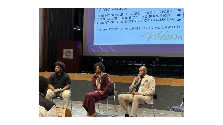 Judge Ross Inspires High School Students at Fireside Chat