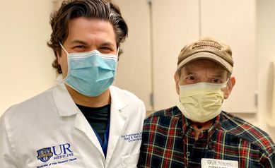 Far from Home for the Holidays, Oral Cancer Survivor Finds Family in Team at Wilmot Cancer Institute