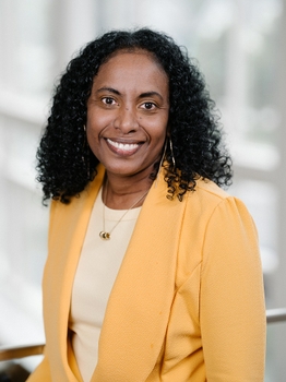 Professional portrait of Rhona Henry, RN, a nurse manager at Wilmot Cancer Institute 