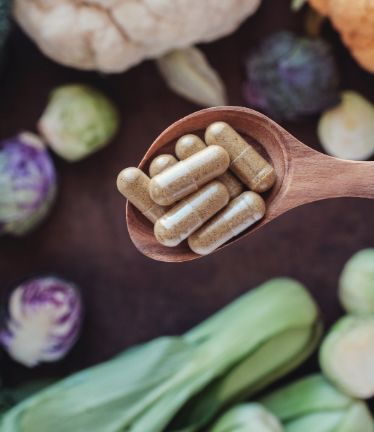 a spoonful of fiber supplement