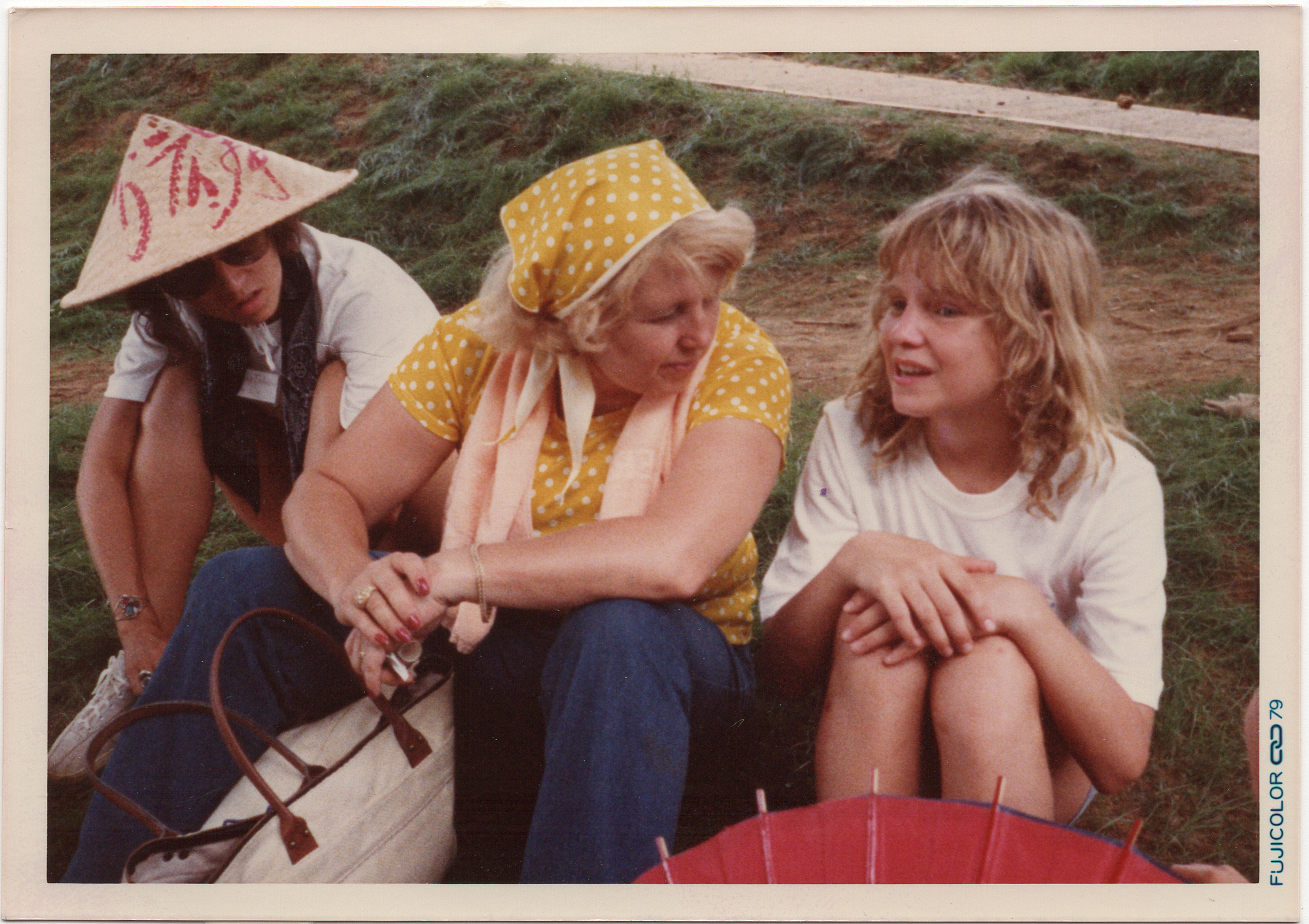Messenbaugh with two youths on a trip to Japan in 1976.