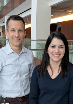 head and shoulders photo of two doctors, Paul Barr and Danielle Wallace