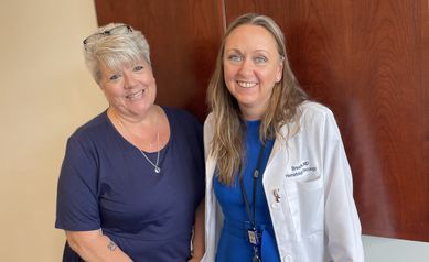 Nadine Poormon with Dr Brea Lipe