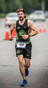 Man running a marathon