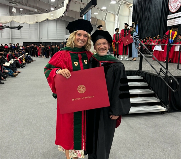 Bridgette Merriman and Dr. David Korones