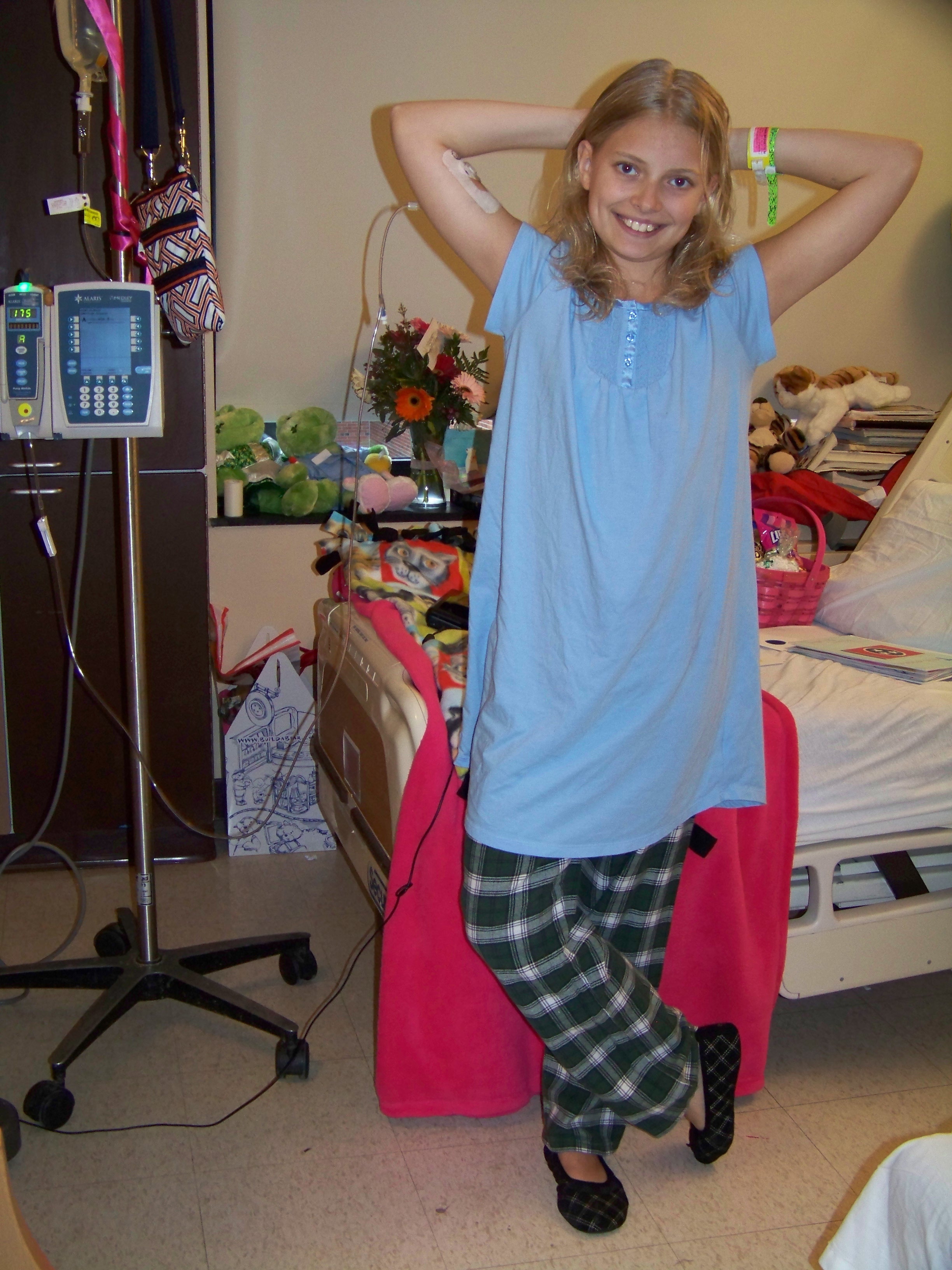 bridgette getting treatment at golisano children's hospital