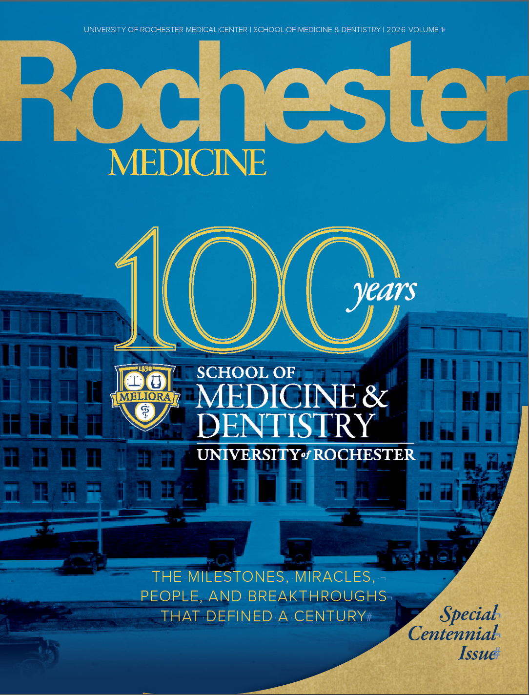 Rochester Medicine Magazine Cover Volume one 2026