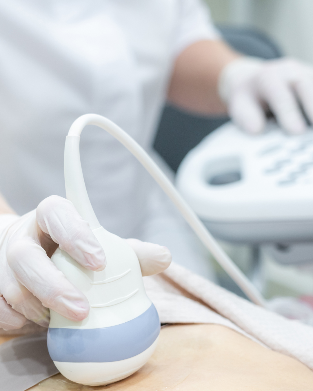 Close up of ultrasound machine
