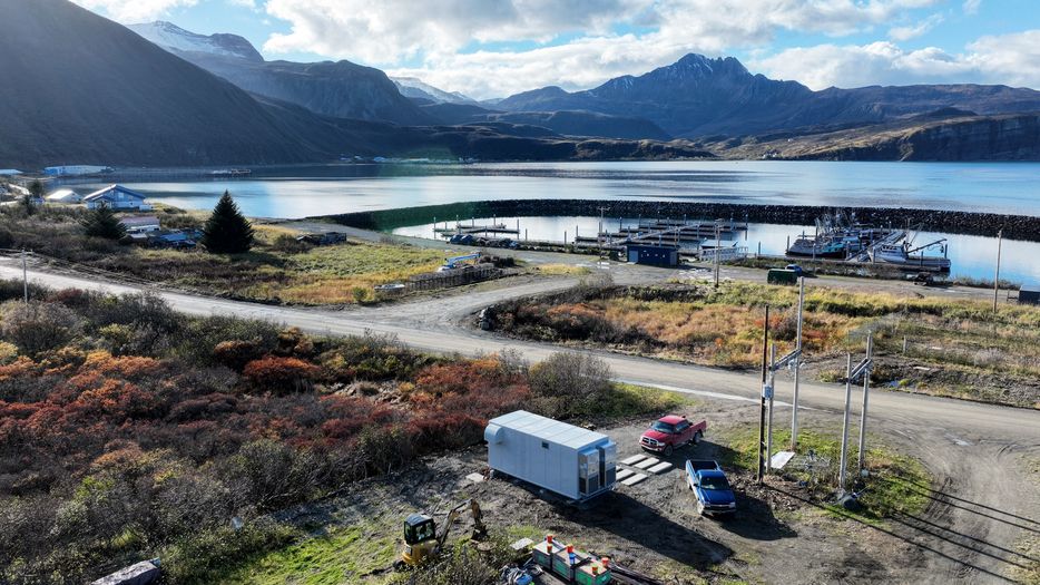 GCI crews prepare for fiber network buildouts in Chignik Bay, Larsen Bay