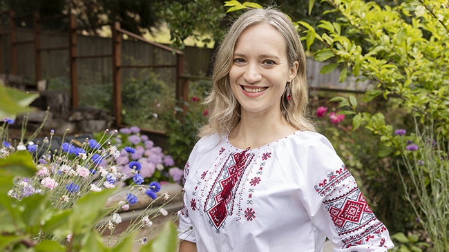 How Berkeley Haas professor Anastassia Fedyk has used economic expertise and AI-driven aid to help Ukraine