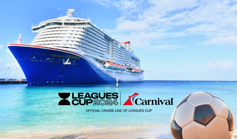 Carnival Cruise Line Becomes Official Cruise Line Partner of Leagues Cup. Two-League Professional Soccer Tournament Featuring 47 Clubs from United States, Canada and Mexico  (Image at LateCruiseNews.com - July 2024)