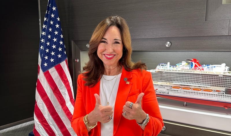 Carnival Cruise Line President Set to Skydive to Raise Money for Hurricane Helene Relief. Fundraising Goal of $50,000 to Benefit the Gary Sinise Foundation, Supporting Active Military, Veterans, First Responders and Their Families (Image at LateCruiseNews.com - October 2024