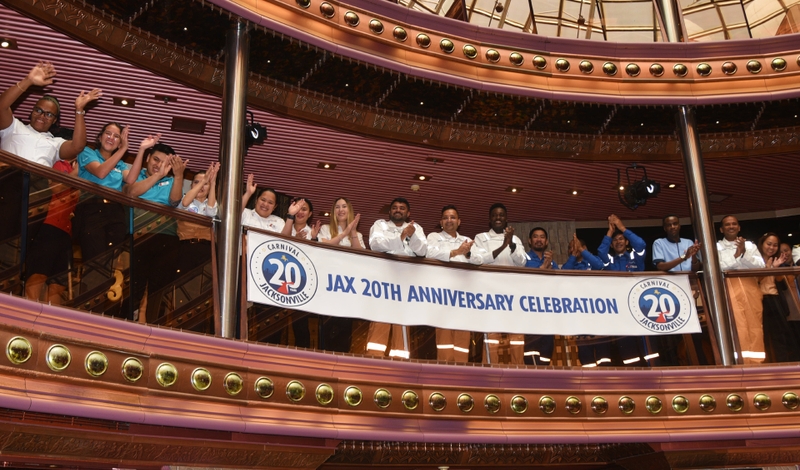 Carnival Cruise Line Celebrates Jacksonville, Commemorates 20 Years of Fun and Honors Local Veterans (Image at LateCruiseNews.com - November 2024