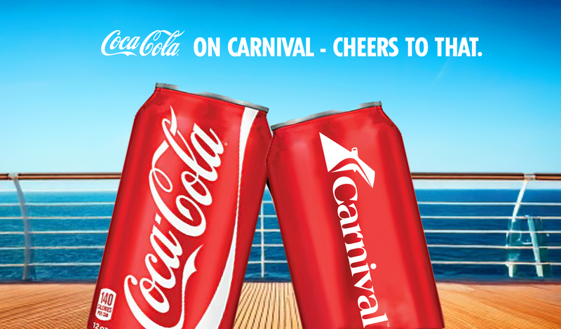 Carnival Cruise Line and The Coca-Cola Company Are Getting Back Together. Guests Will Enjoy Beverages Across Its North American Fleet  (Image at LateCruiseNews.com - June 2025)
