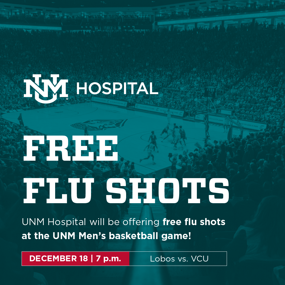 UNM Hospital to Provide Free Flu Shots at Lobo Men's Basketball Game ...