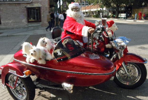 Santa cycle by Clyde Robinson