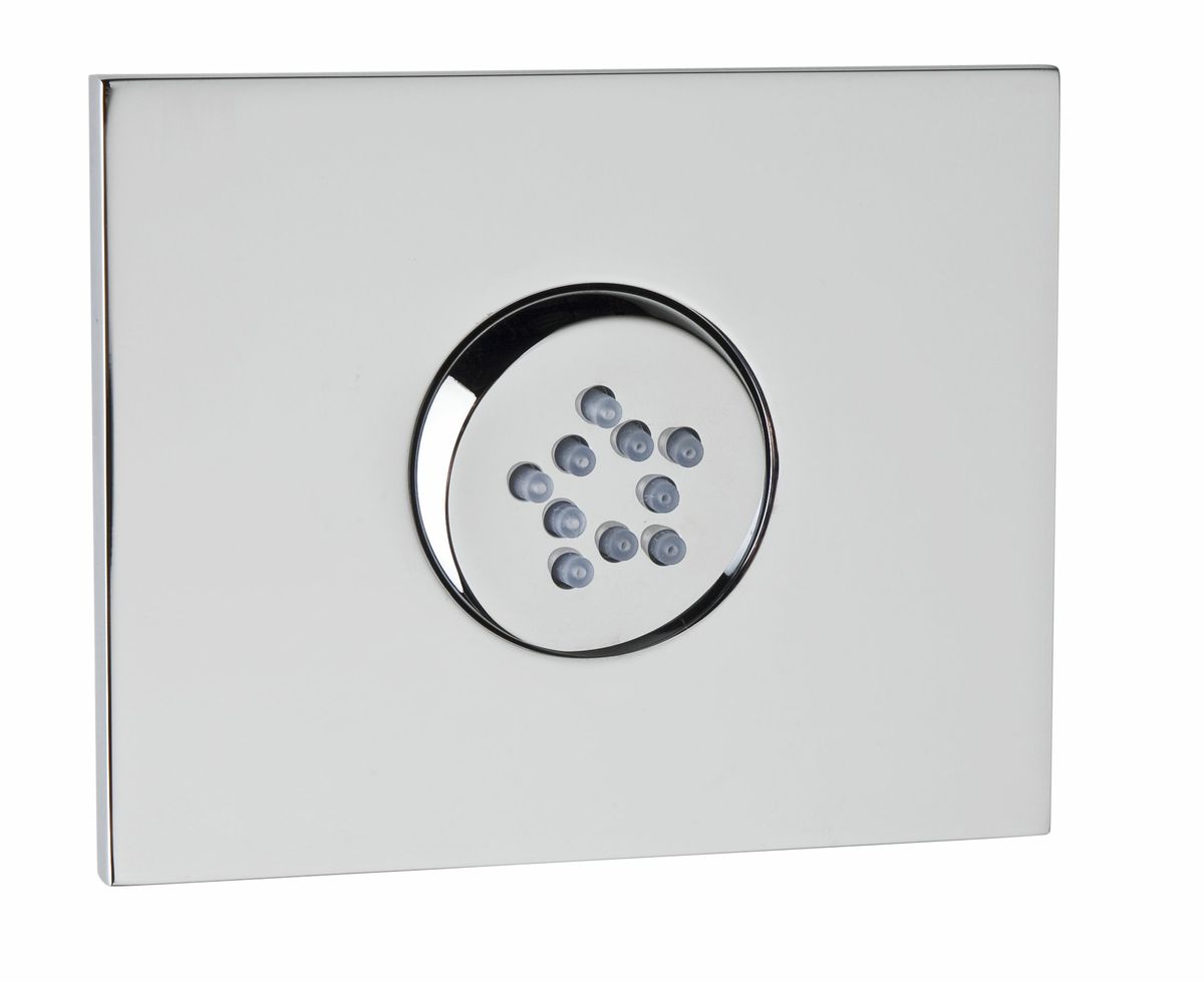ROHL Flat Panel Rectangular Swivel Body Spray with 10 Jets