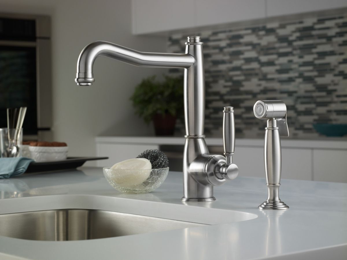 ROHL Michael Berman Single Lever Single Hole Kitchen Faucet with Sidespray