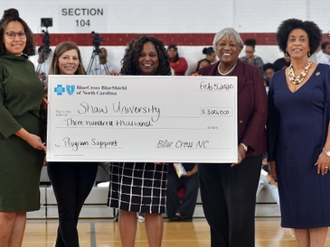 Blue Cross NC Awards Major Grant To Shaw University Blue Cross NC Awards Major Grant To Shaw University