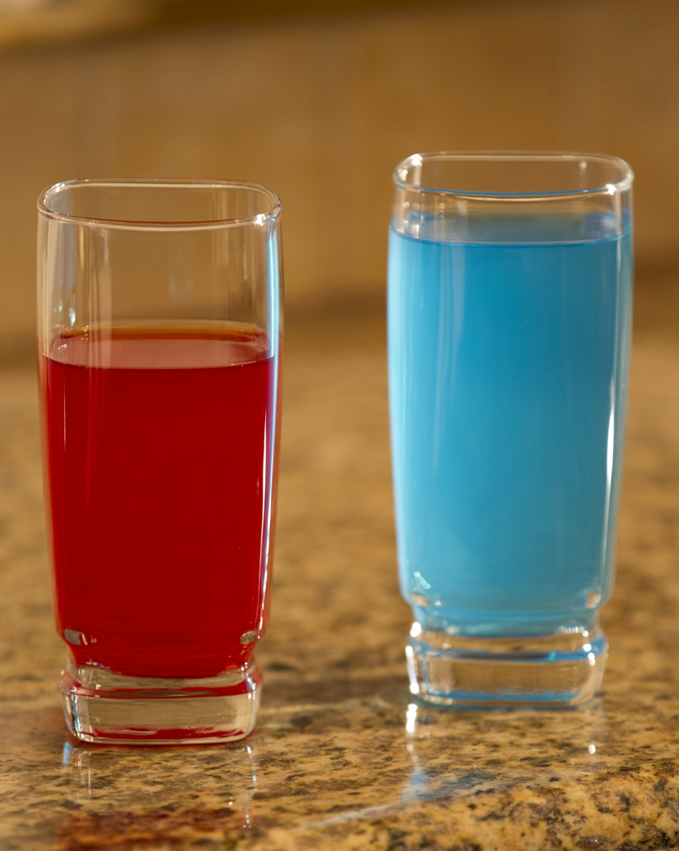 Sports Drink red and blue