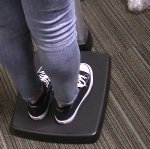 Weighing on scale B-roll