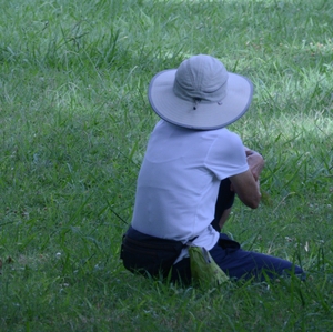 Shade break in summer heat