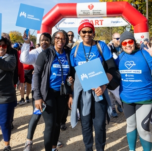 Team Kaiser Permanente at Heart Walk