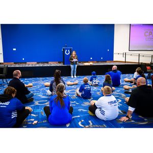 NFL’s Colts bring CPR education to flag football to improve cardiac emergency outcomes