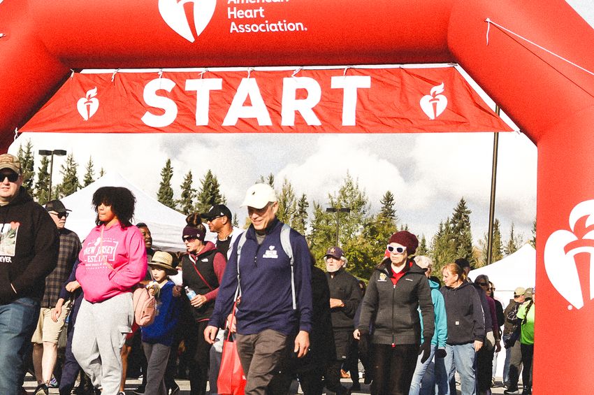 Photo | Fairbanks Heart Walk Start Line | American Heart Association