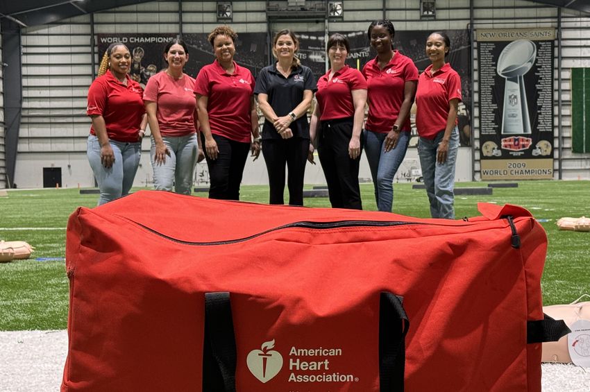 Almost 200 Louisiana and Mississippi coaches trained in Hands Only CPR