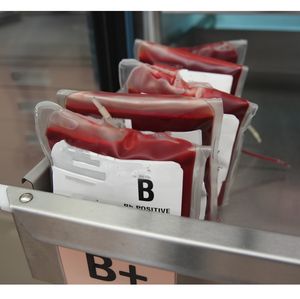 B positive blood donations