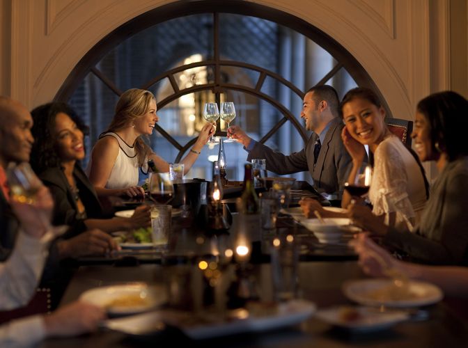 Dining with friends Dining with friends