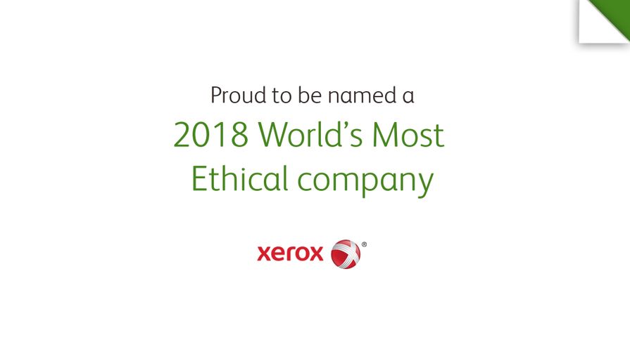 Xerox Named as one of World’s Most Ethical Companies for 12th Consecutive Year Xerox Named as one of World’s Most Ethical Companies for 12th Consecutive Year