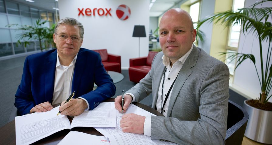 Ondertekening samenwerking Rotagraphic_Xerox