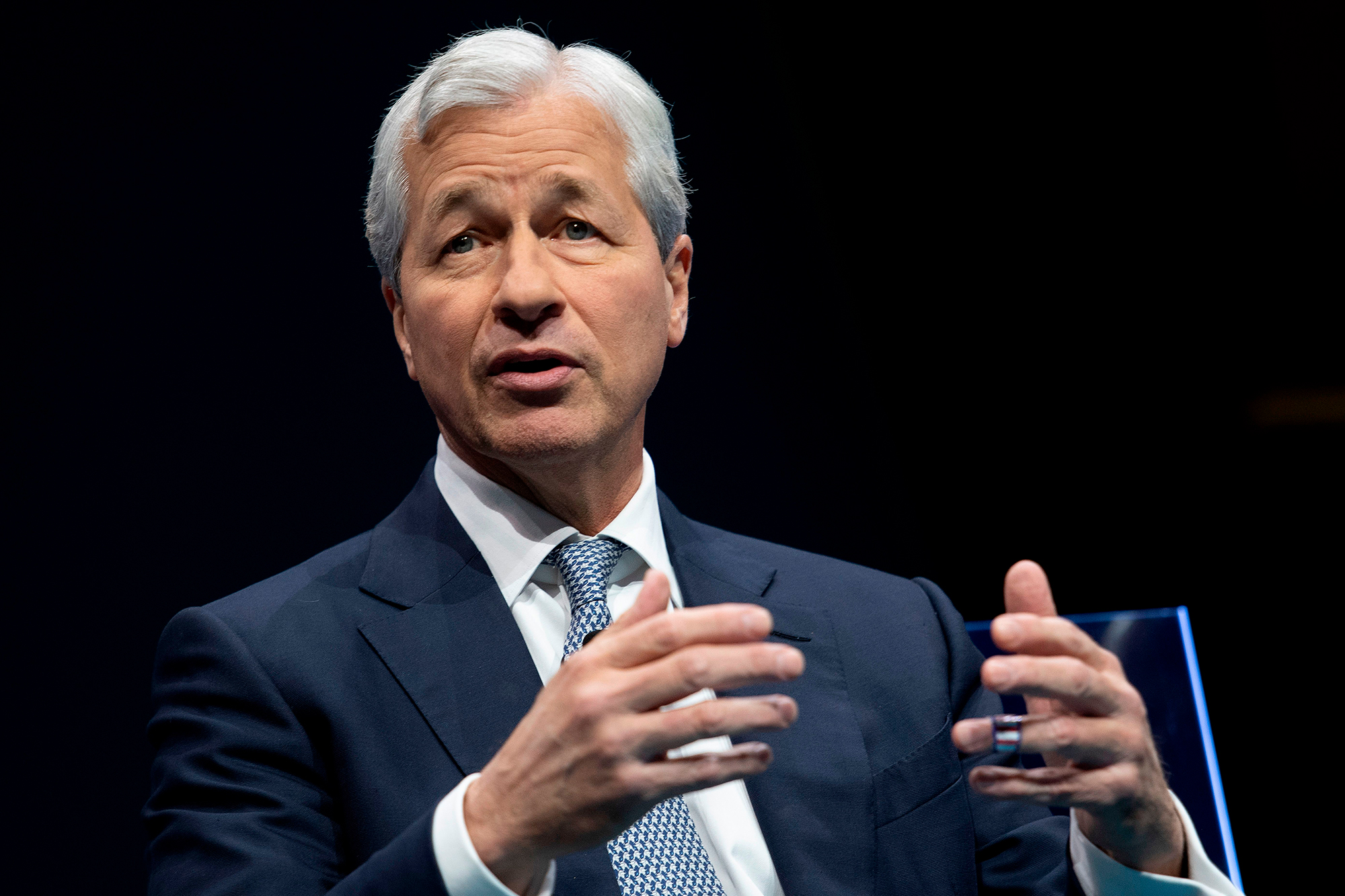 JPMorgan Chase just reported a record quarterly profit. But its CEO is still nervous