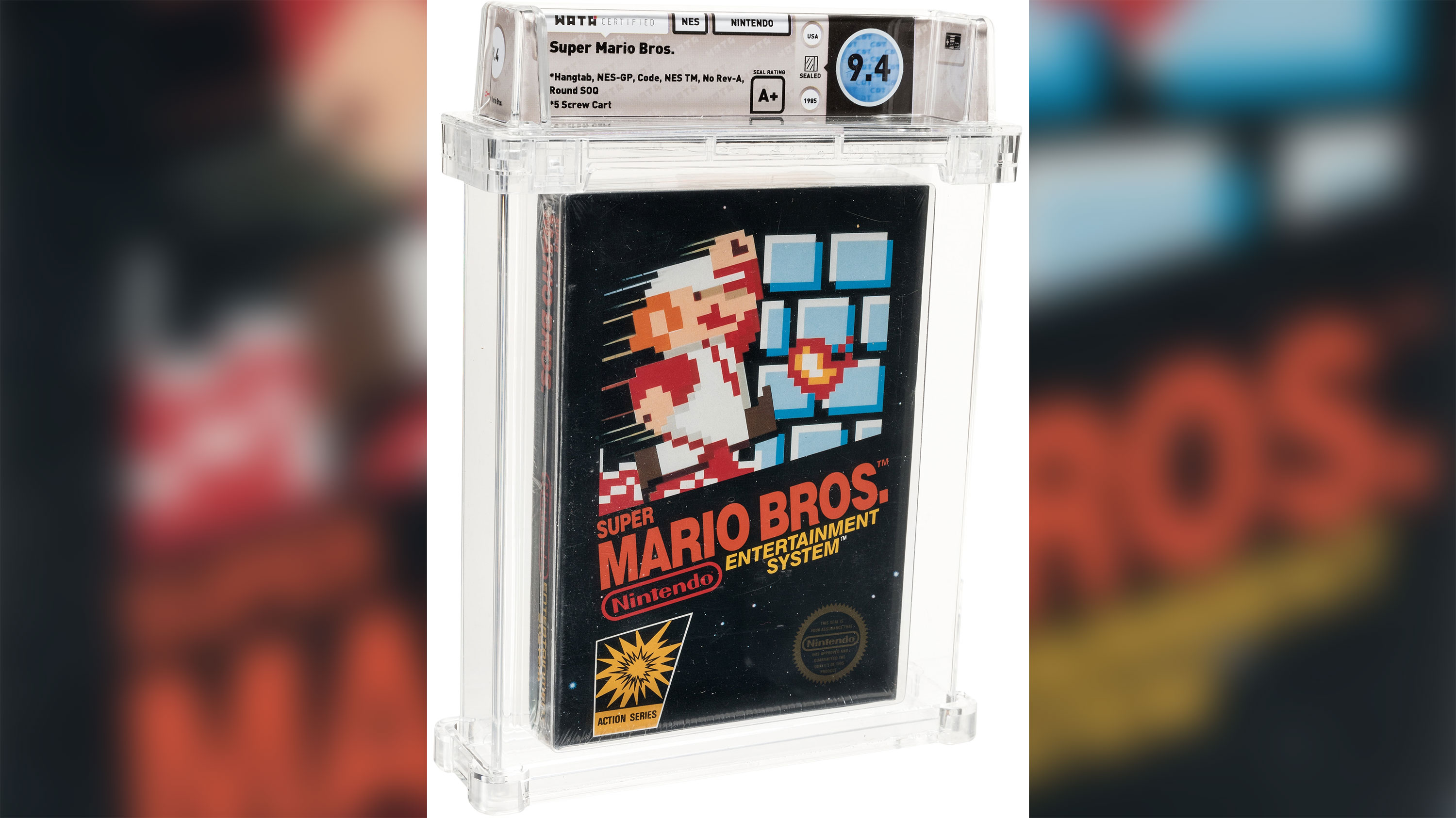 Somebody paid a record $114,000 for a rare Super Mario Bros. video game