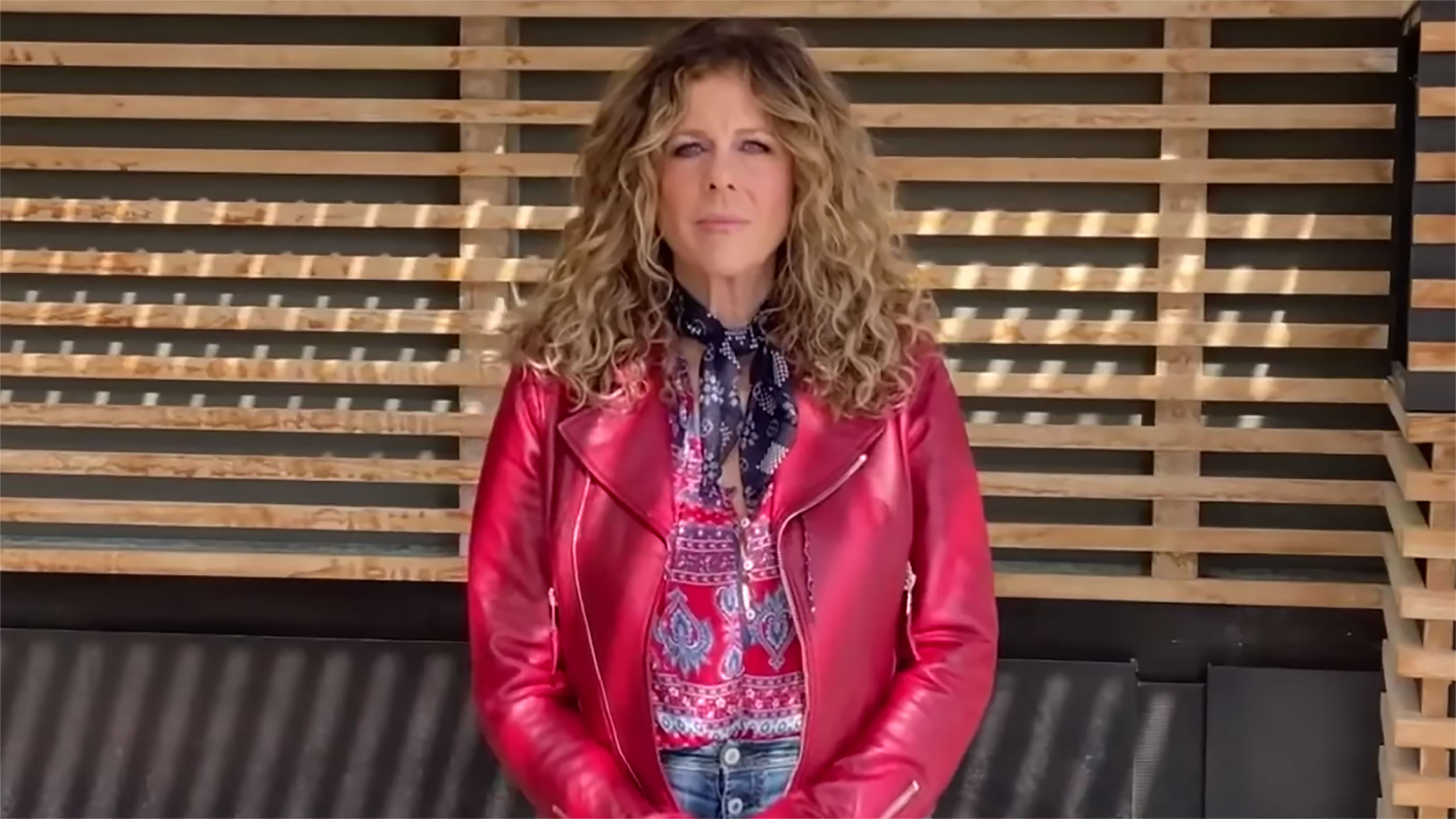 Rita Wilson performs for first time after coronavirus diagnosis at virtual NASCAR event
