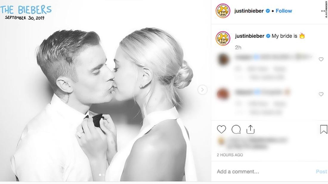 Image result for Justin Bieber and Hailey Baldwin got married again