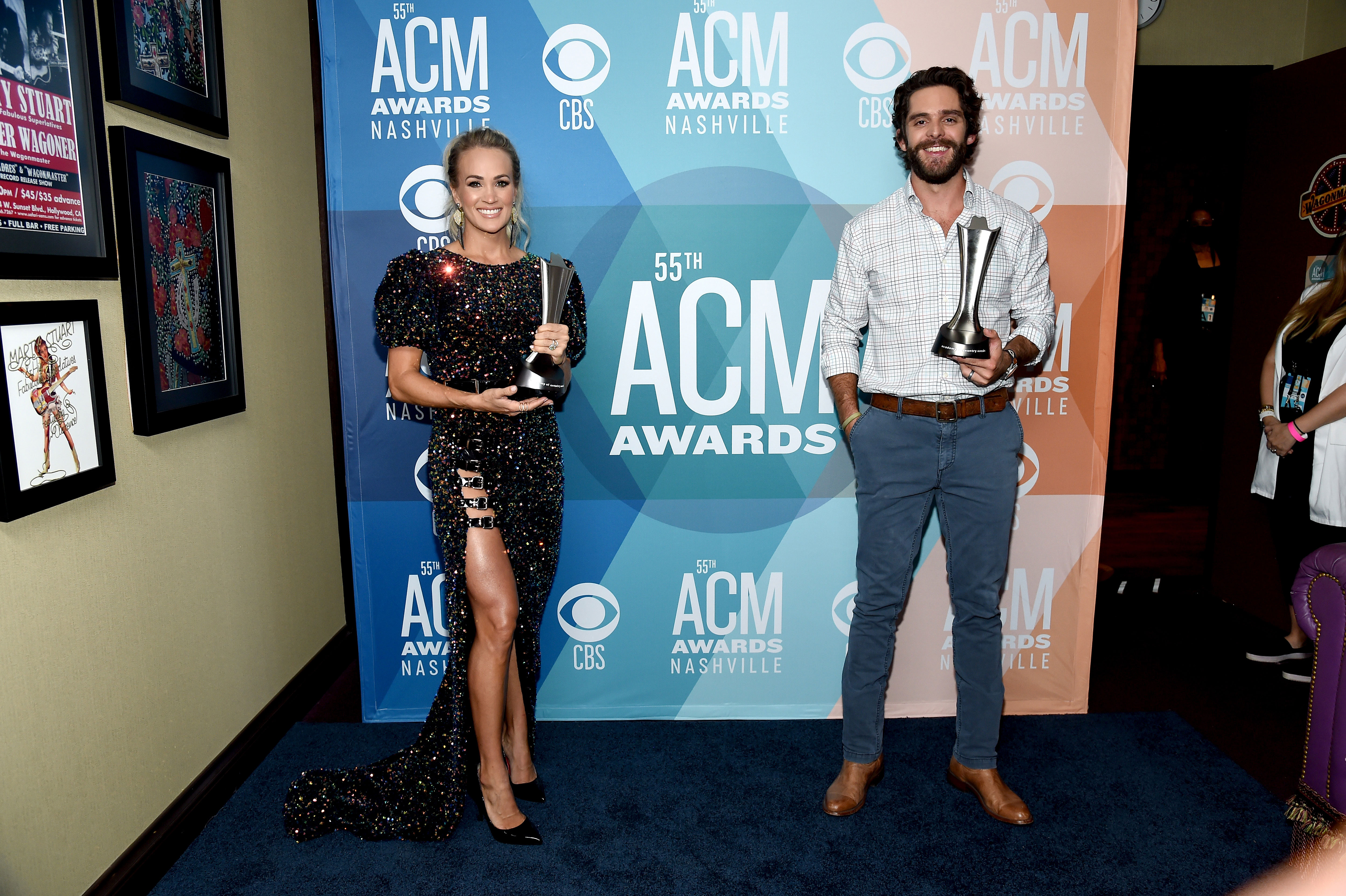 Carrie Underwood and Thomas Rhett tied at the ACM Awards, and people are not happy