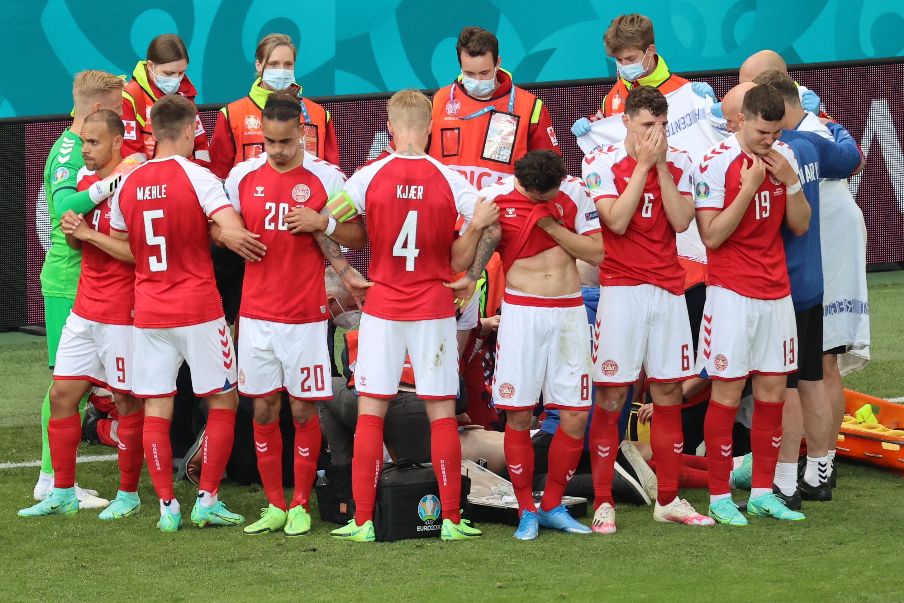 Christian Eriksen in stable condition after collapsing during Denmark's Euro 2020 match against Finland