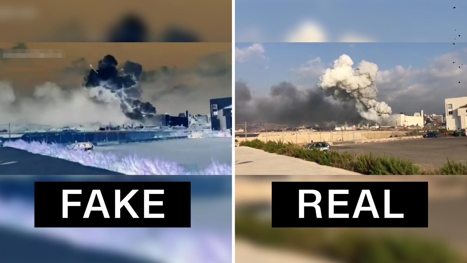 Doctored videos are already faking the cause of Beirut’s explosion