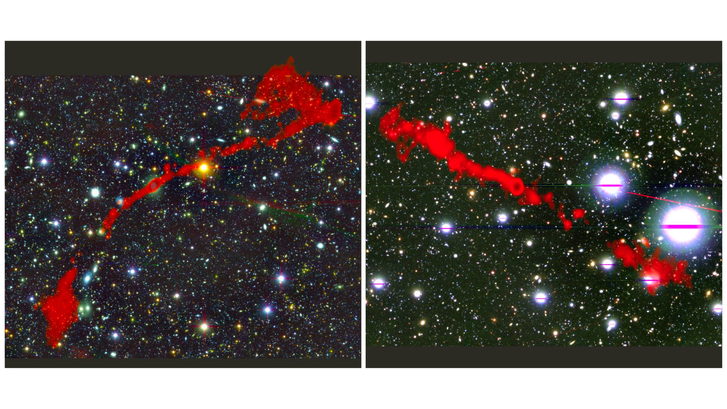 Newly discovered giant galaxies dwarf the Milky Way