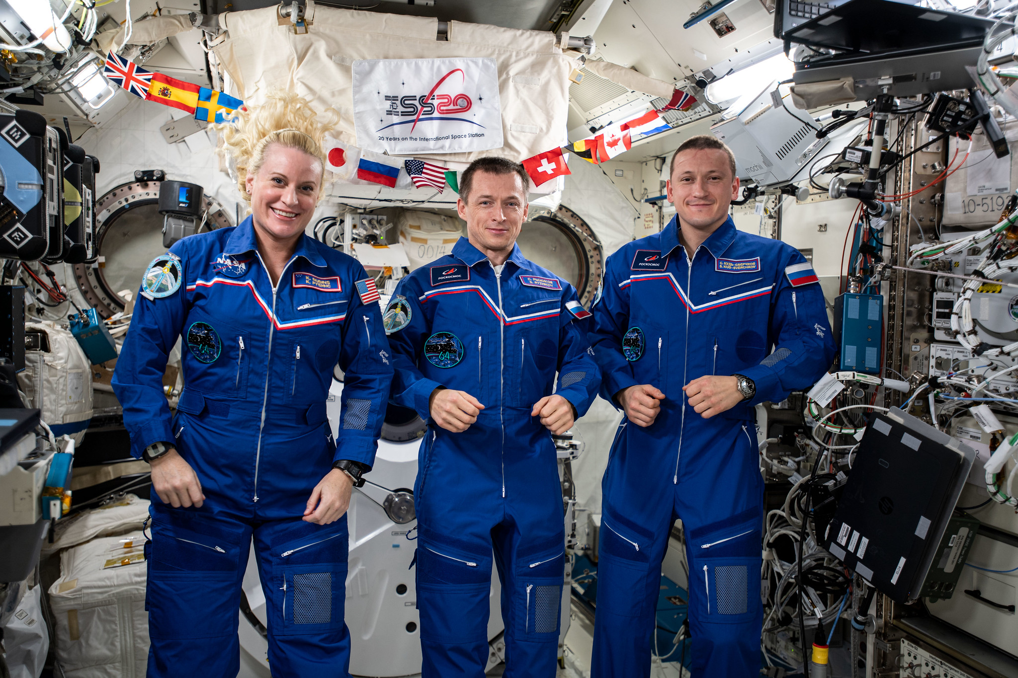 NASA astronaut Kate Rubins and two Russian cosmonauts have landed back on Earth