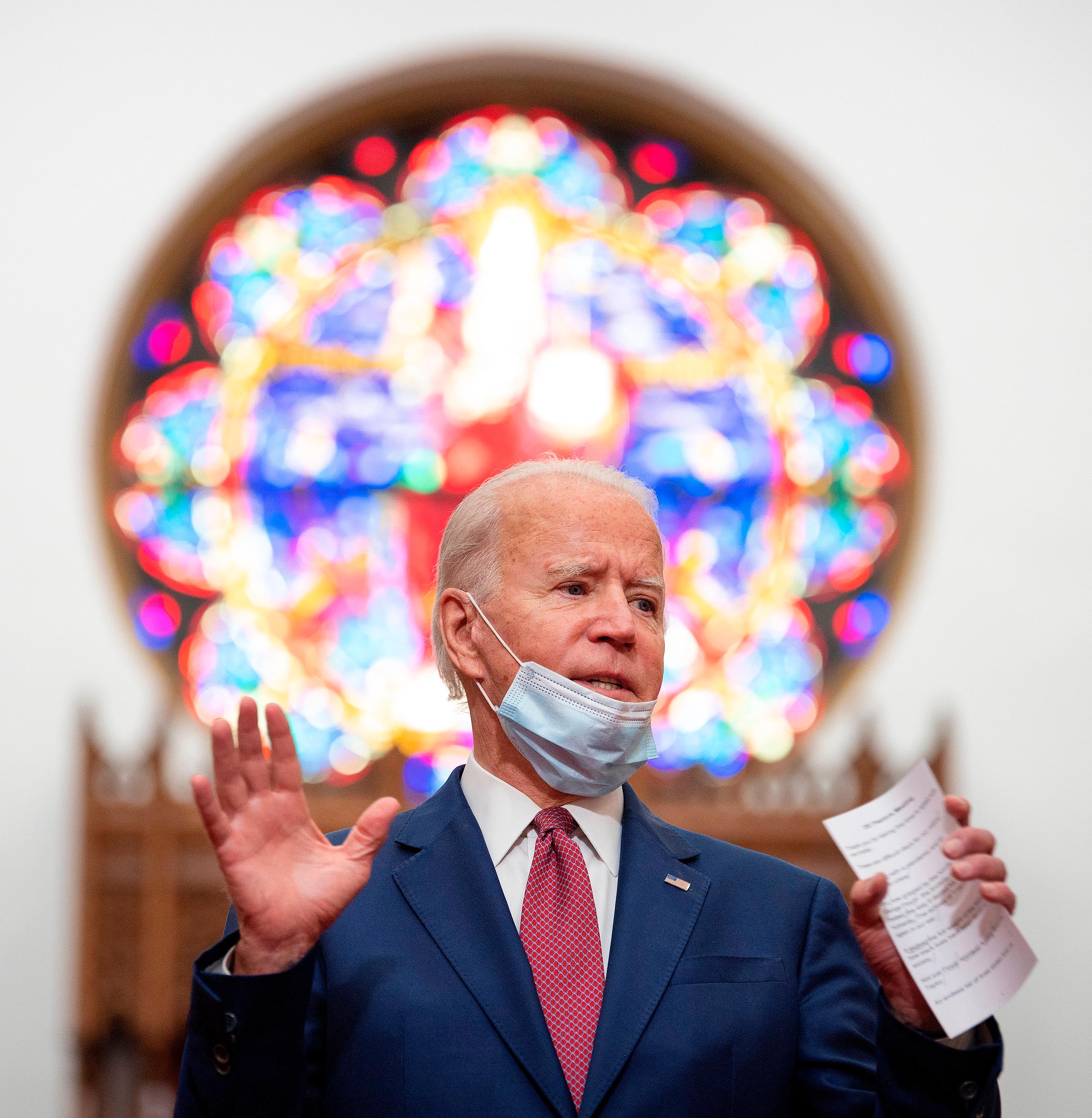 Biden vows to combat institutional racism as he meets with black leaders in Delaware