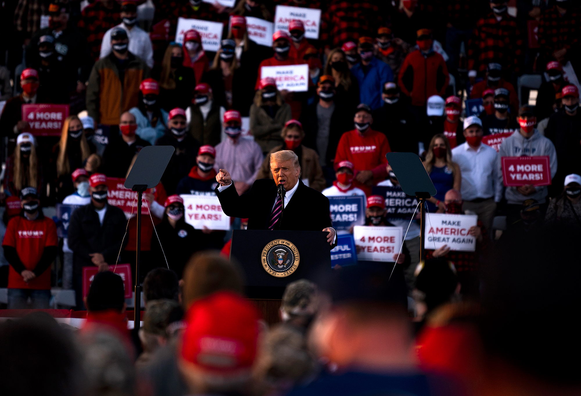 Minnesota reports three Covid-19 outbreaks related to Trump campaign events in September